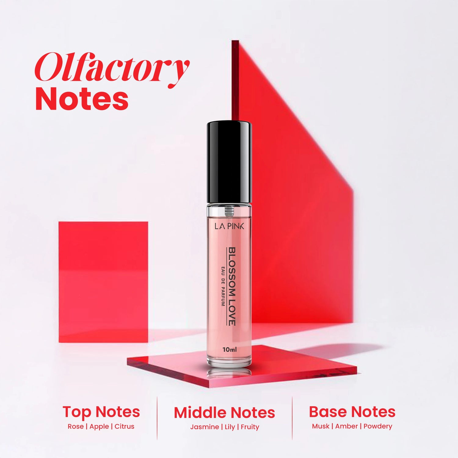 Cosmetic bottle labeled &