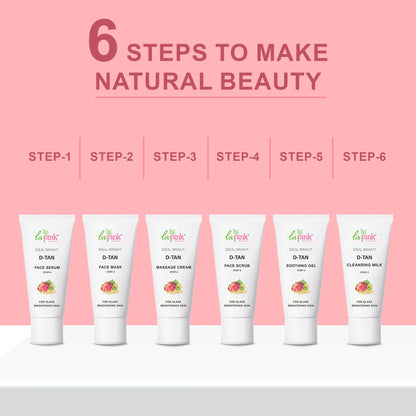 Set of skincare products with &