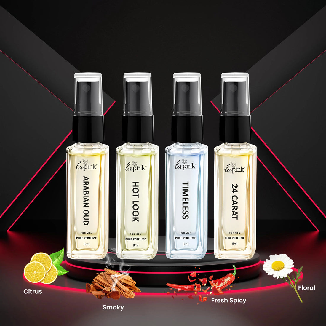 La Pink Perfume Men Gift Pack 8 ml (4Pcs)