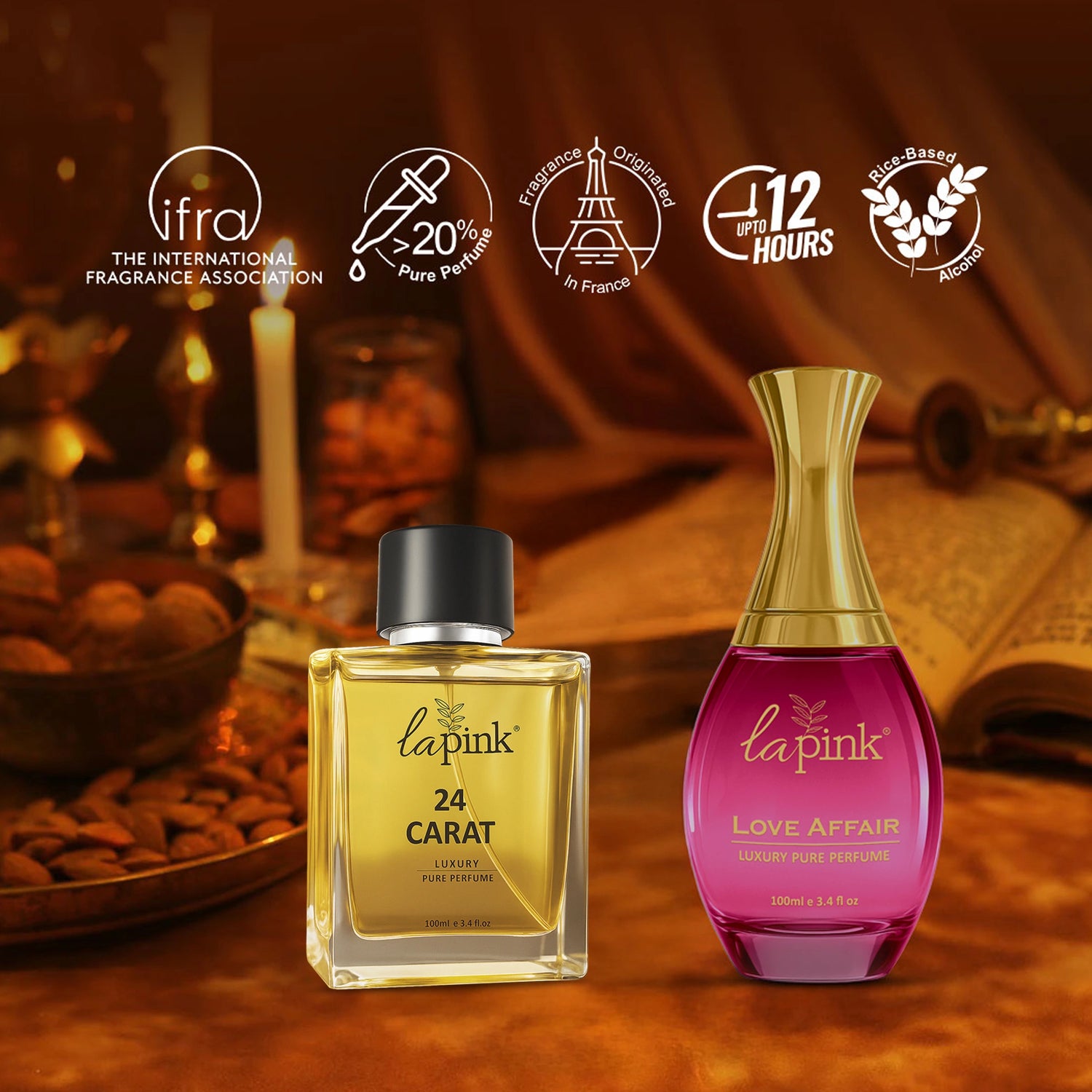 Love Affair &amp; 24 Carat Pure Perfume Gift Set
