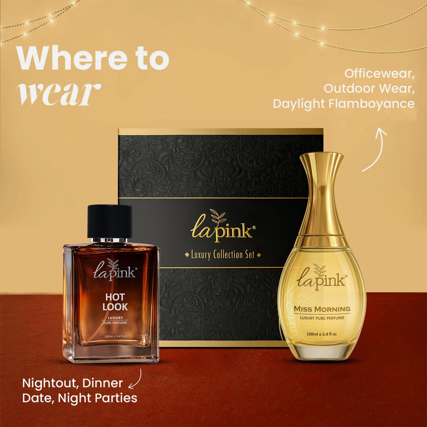 Miss Morning &amp; Hot Look Pure Perfume Gift Set