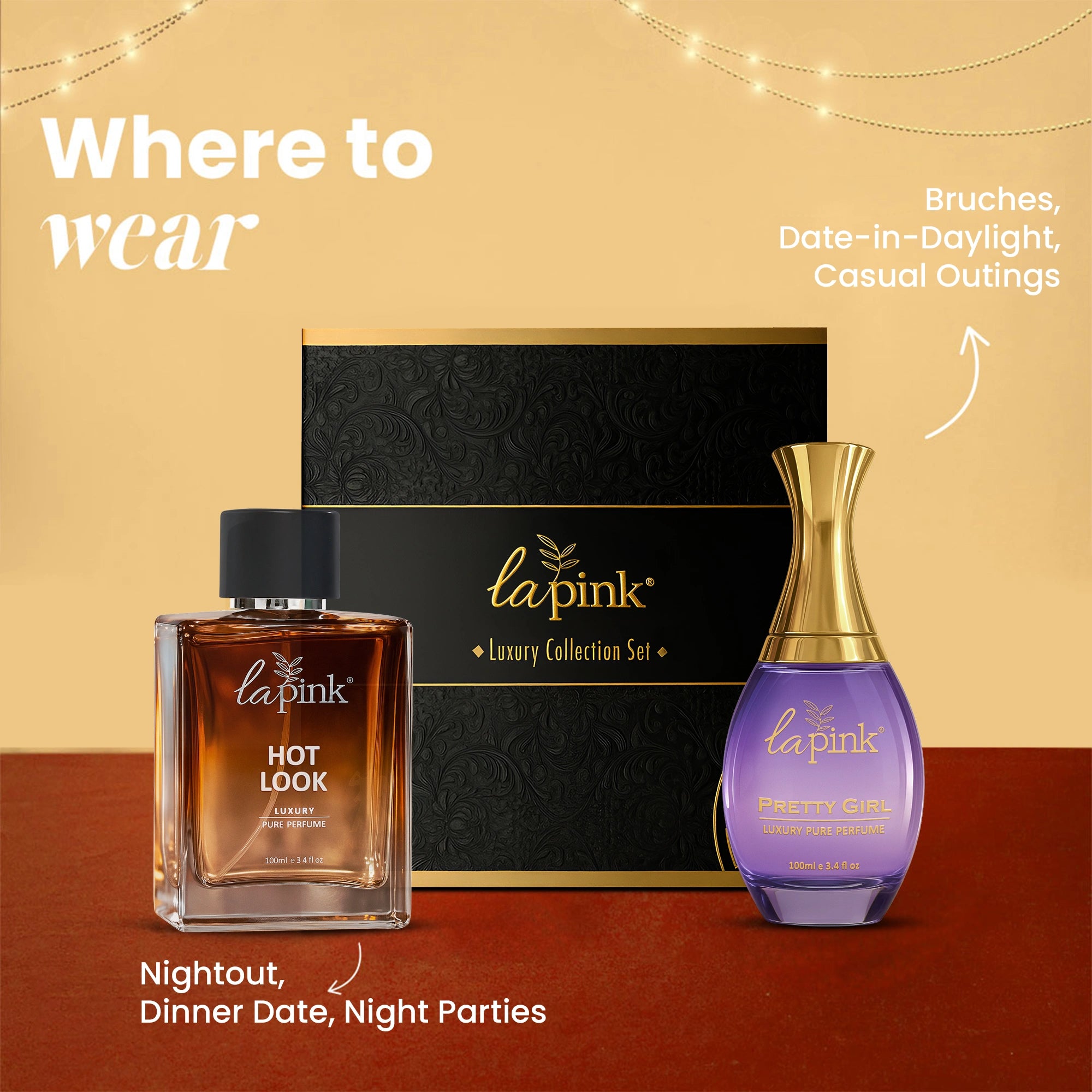 Pretty Girl &amp; Hot Look Pure Perfume Gift Set
