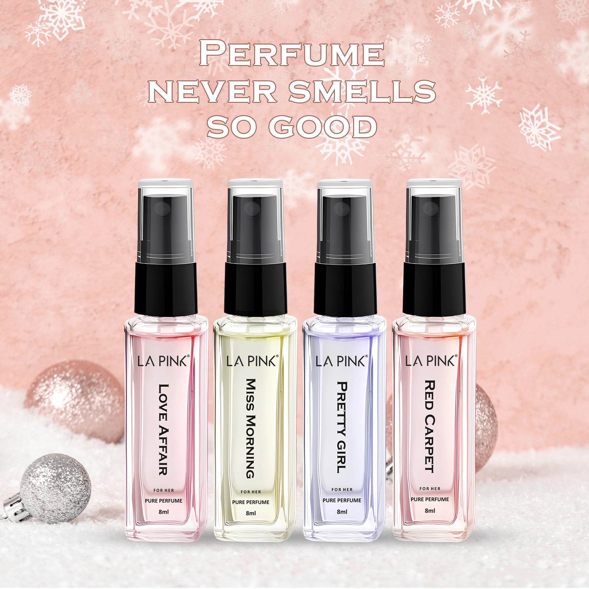 La Pink Perfume Women Gift Pack 4 Pcs