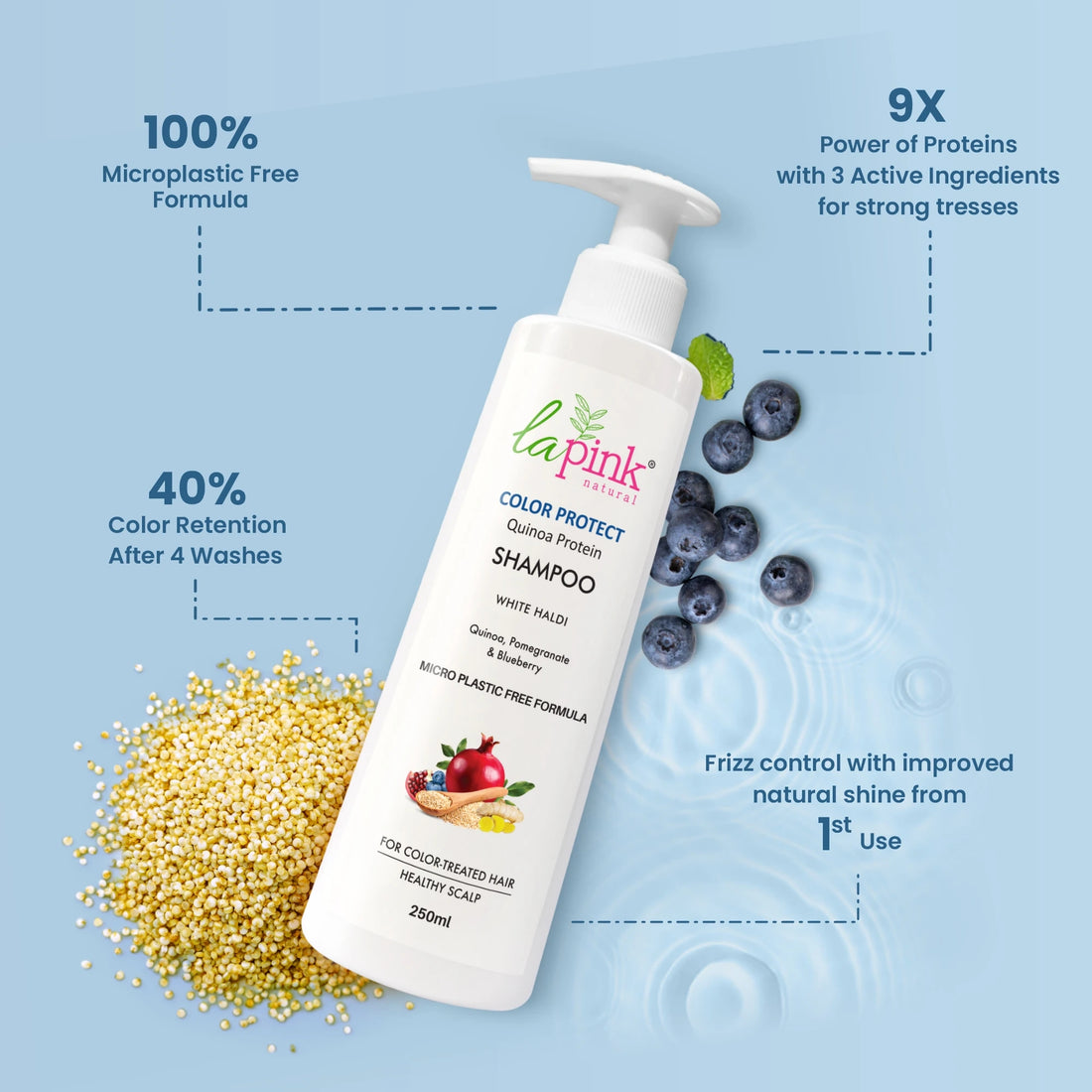 Color Protect Shampoo &amp; Methi Dana Conditioner For Color Treated Hair Combo