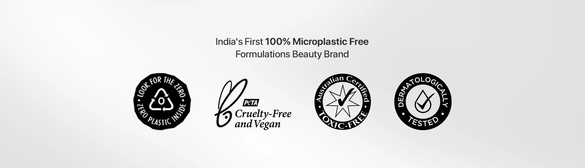 Logos of a beauty brand on a white background