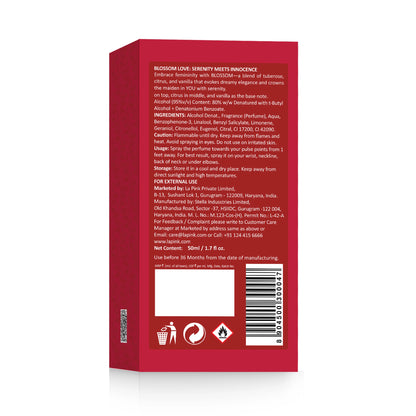 Red product packaging with text and a barcode on a white background