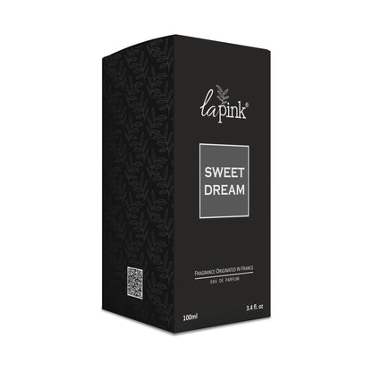 Black perfume box labeled &
