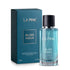 La Pink Bliss Aqua Eau de Parfum 50ml bottle with its dark teal packaging box, displayed on a clean white background.

