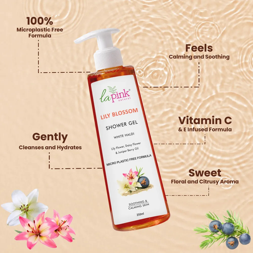 Get Rid of Strawberry Arms &amp; Lega with La Pink Lily Blossom Shower Gel