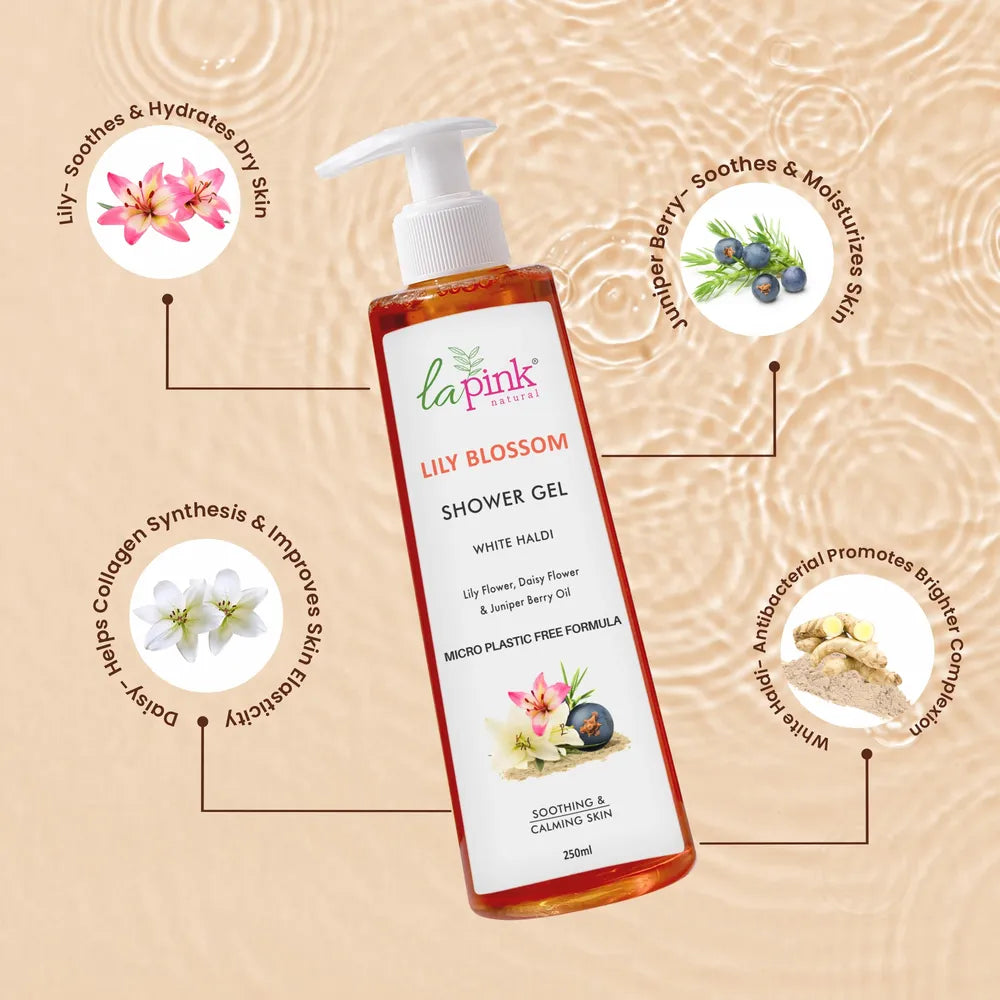 Get Rid of Strawberry Arms &amp; Lega with La Pink Lily Blossom Shower Gel