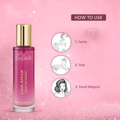 Perfume bottle with &