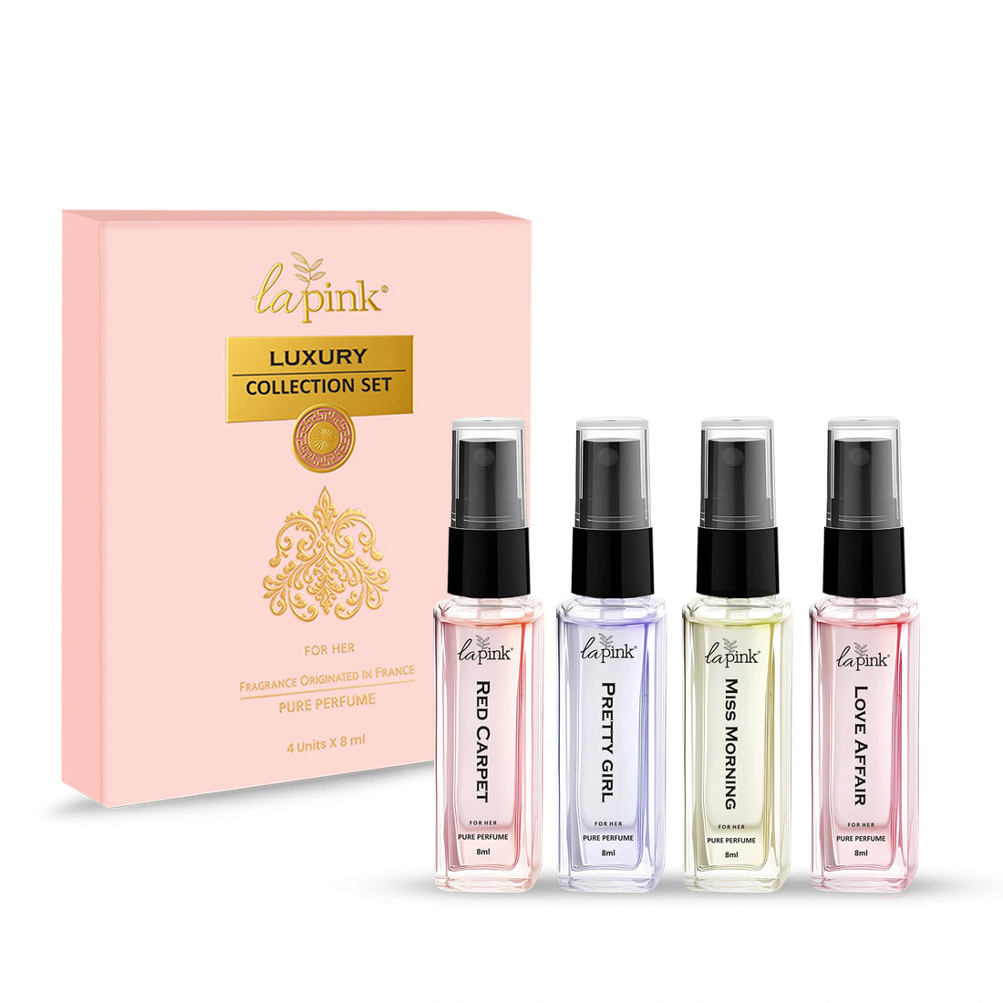 La Pink Perfume Women Gift Pack 4 Pcs