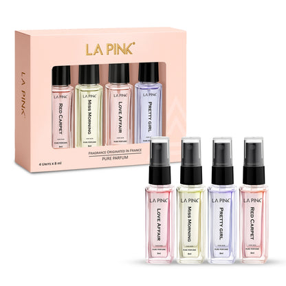 La Pink Perfume Women Gift Pack 4 Pcs