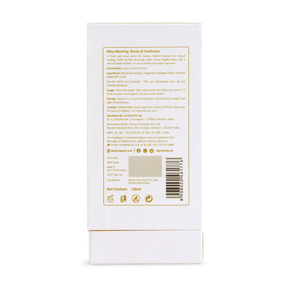 Miss Morning French Luxury Pure Perfume for Women - 100ml