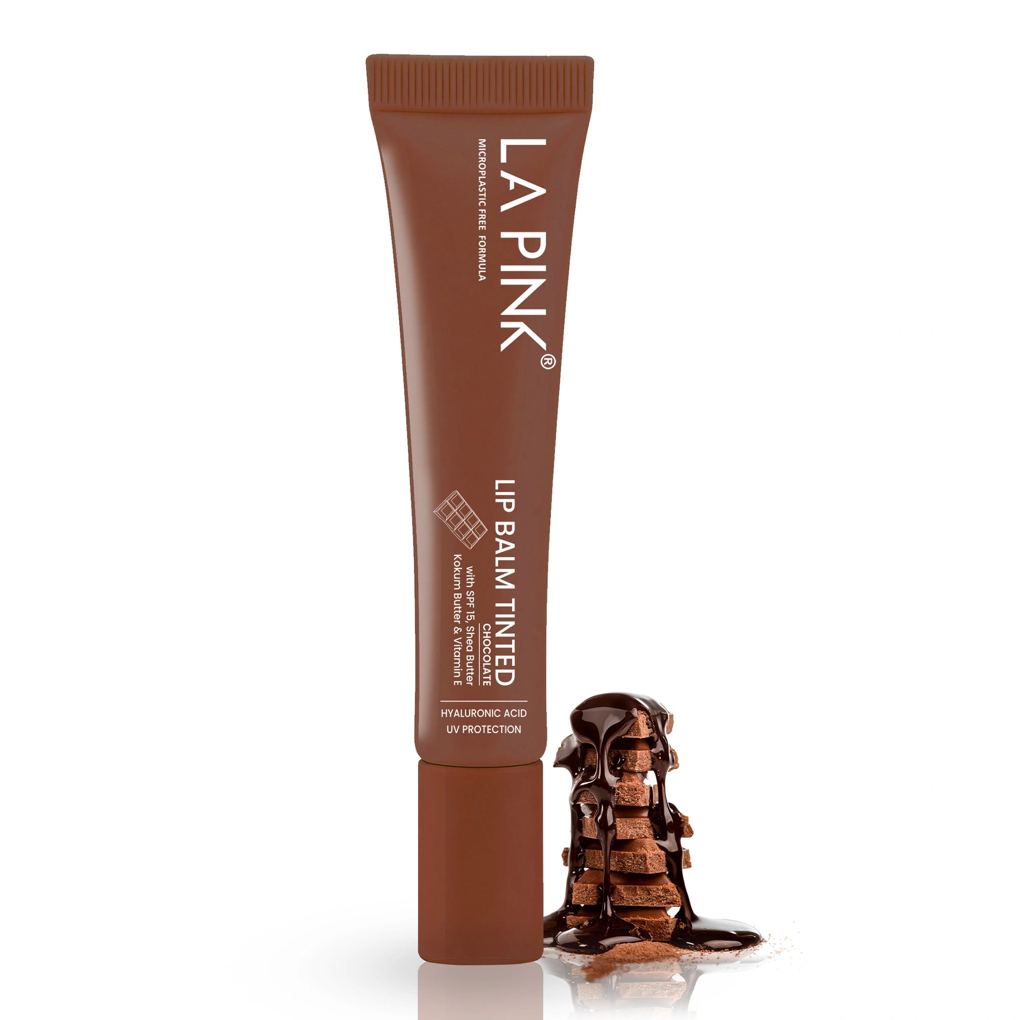 Chocolate Lip Balm Tinted with Hyaluronic Acid, UV Protection 10gm