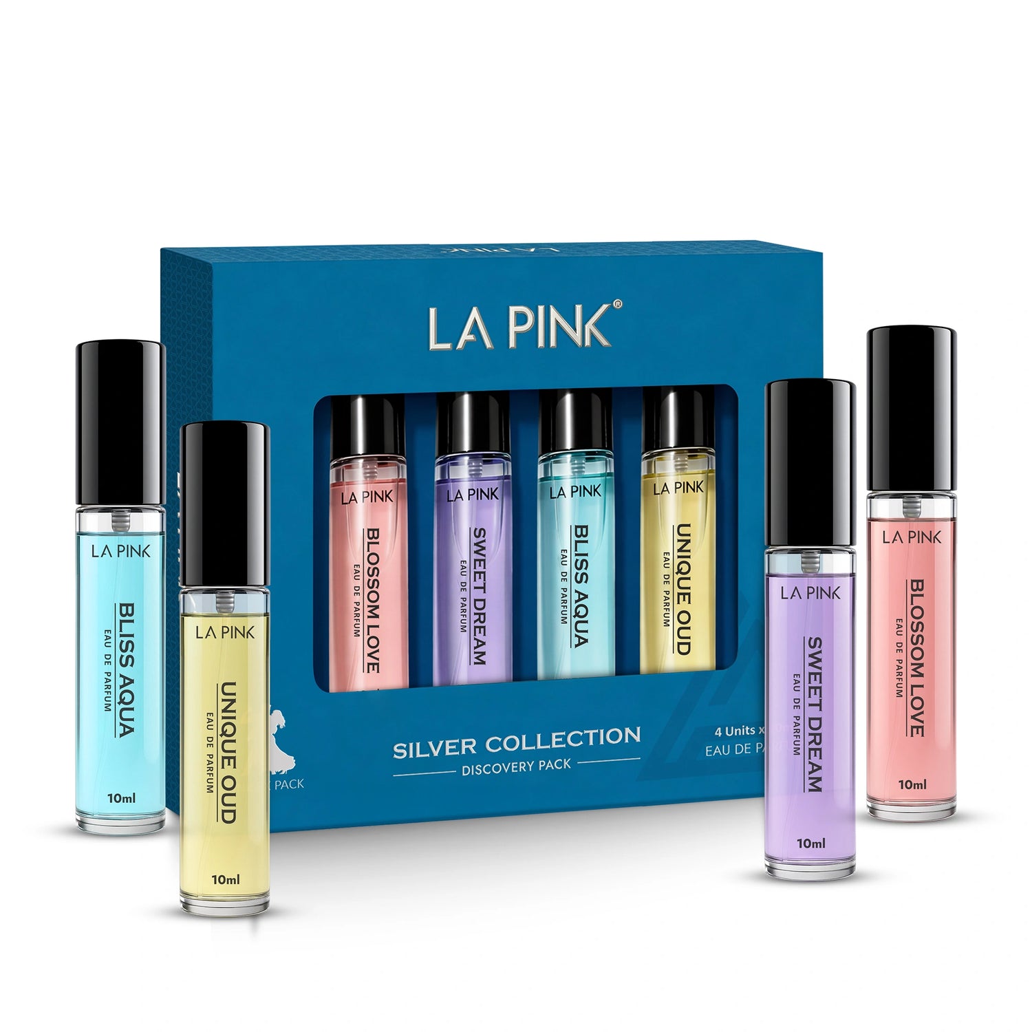 Silver Collection Luxury EDP Perfume Discovery Pack - (10ml x 4)