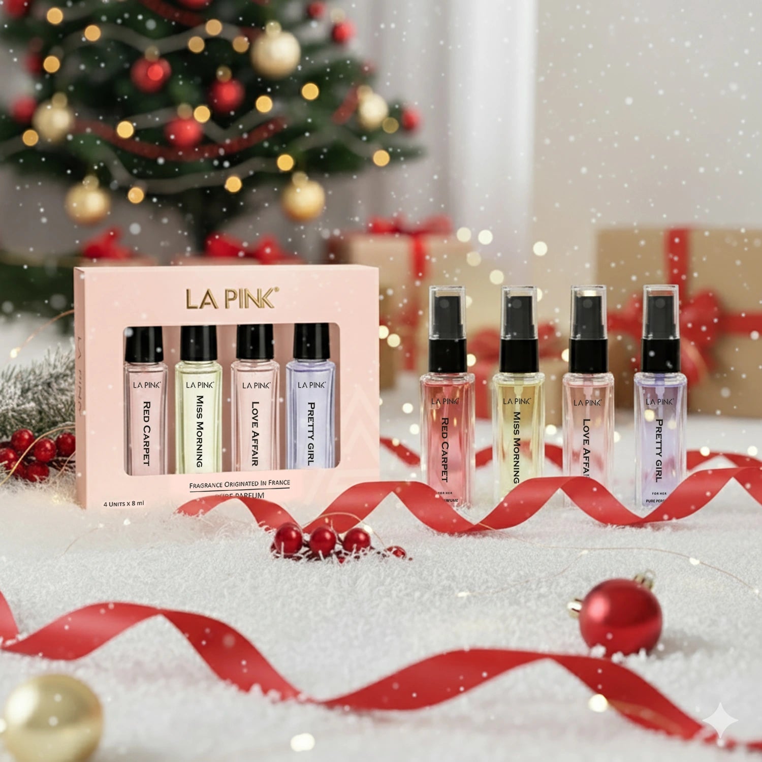 La Pink Perfume Women Gift Pack 4 Pcs