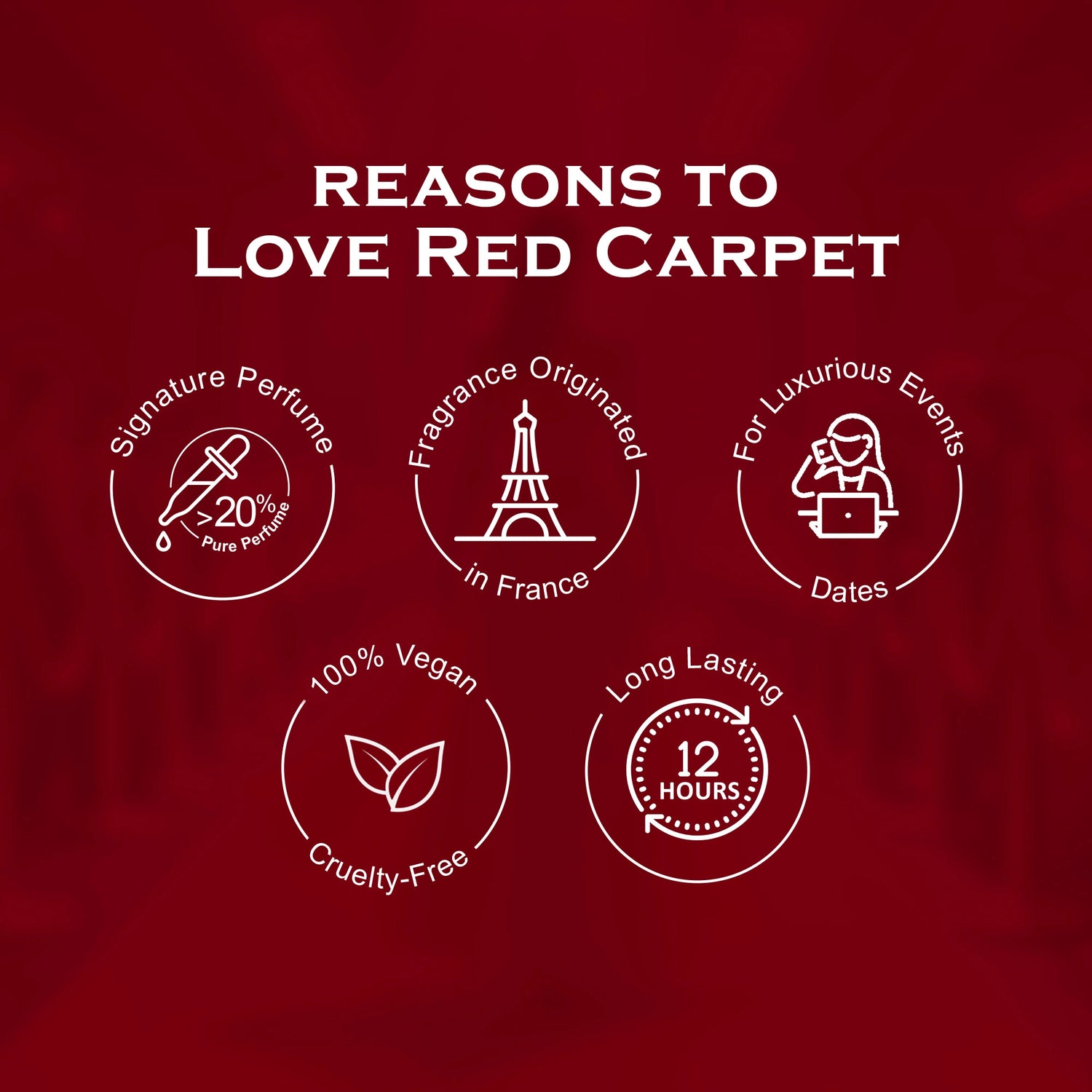 Red Carpet French Luxury Pure Perfume for Women - 8ml