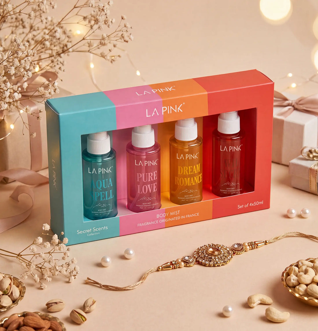 Secret Scents Body Mist Pack of 4 (50 ML x 4)