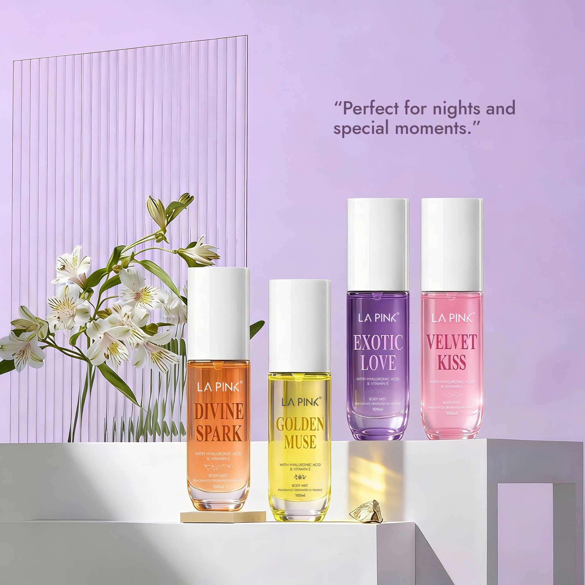 Exotic Love Body Mist with Hyaluronic acid &amp; Vitamin E 100ml