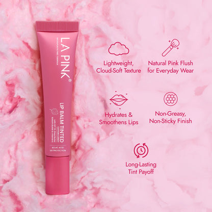 Cotton Candy Lip Balm Tinted with Koic Acid, UV Protection 10gm