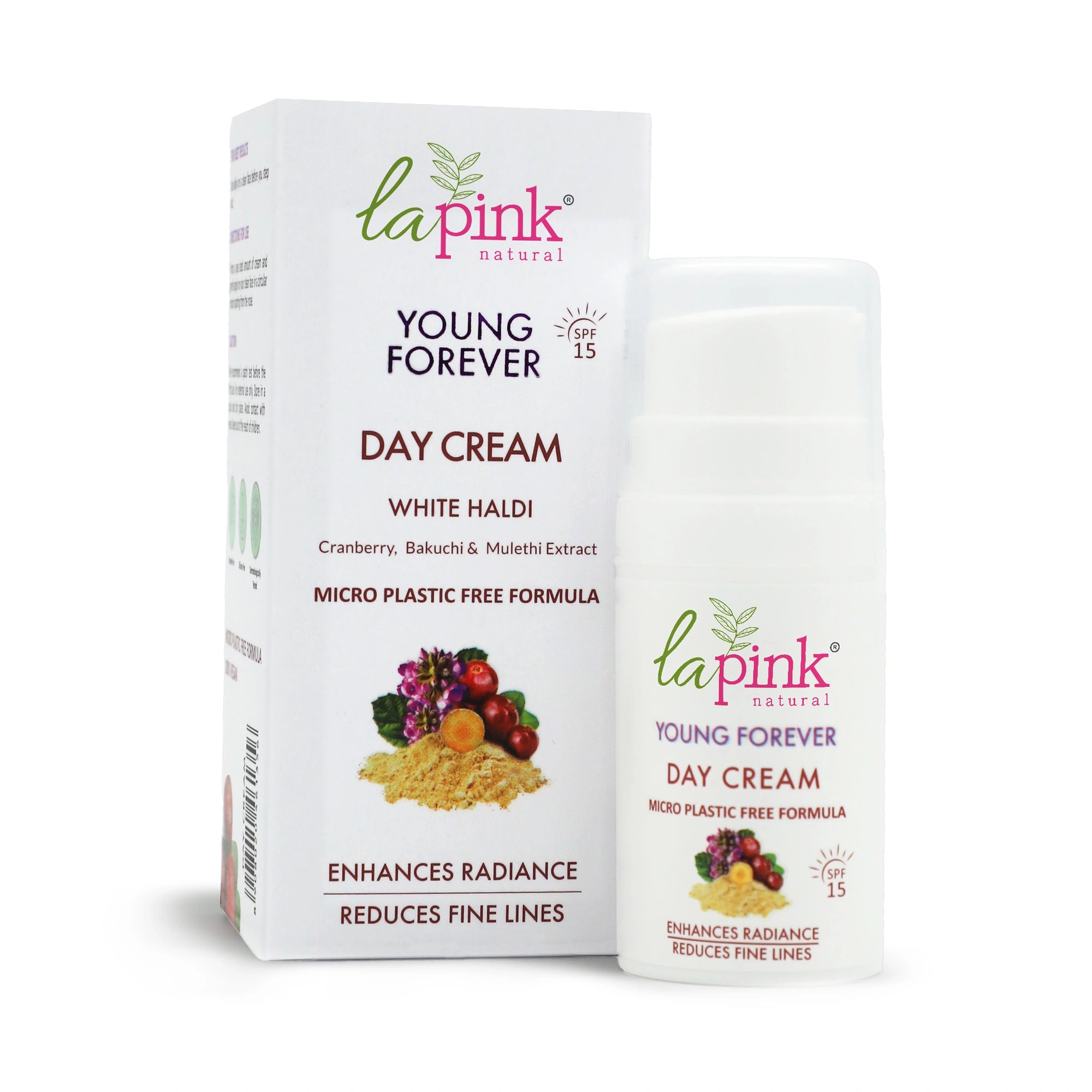 La Pink Young Forever Day Cream packaging on a white background