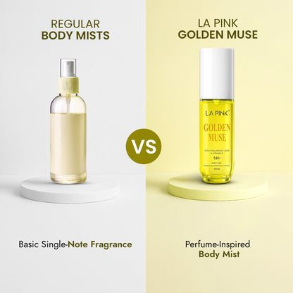 Golden Muse Body Mist with Hyaluronic acid &amp; Vitamin E 100ml