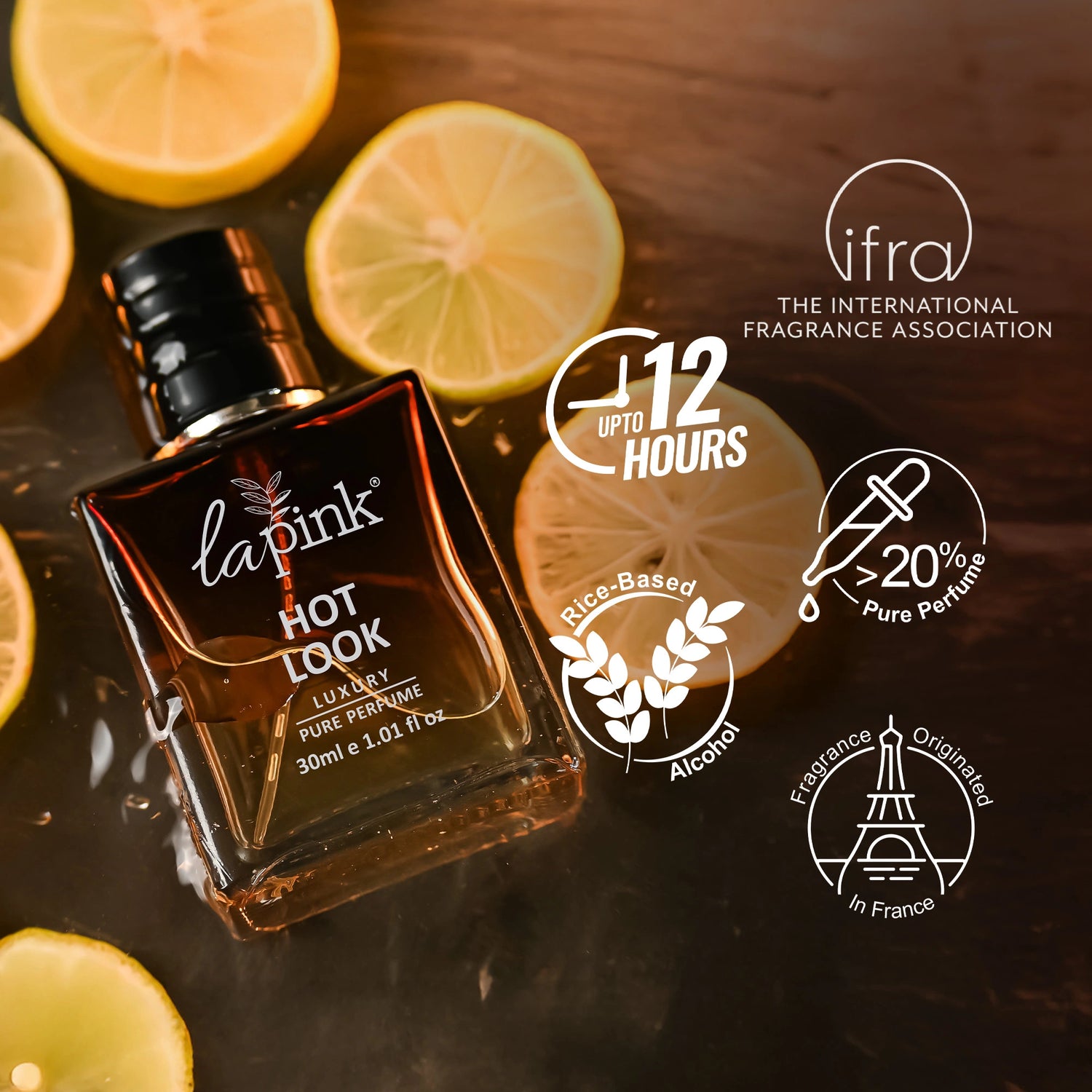 Perfume bottle labeled &