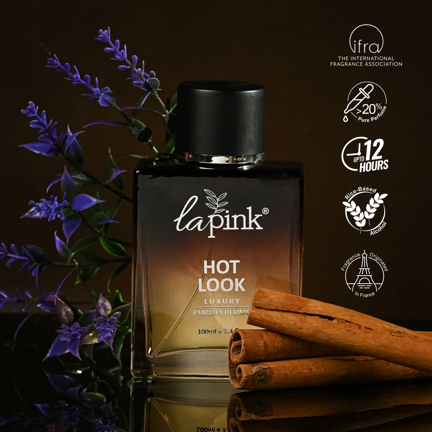 Perfume bottle labeled &