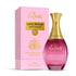 La Pink Love Affair perfume bottle and packaging on a white background