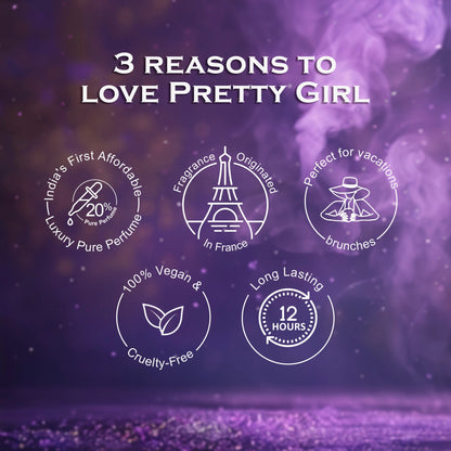 Pretty Girl French Luxury Pure Perfume for Women - 8ml