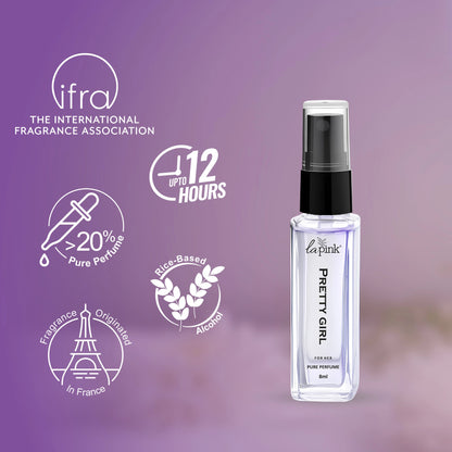 Pretty Girl French Luxury Pure Perfume for Women - 8ml