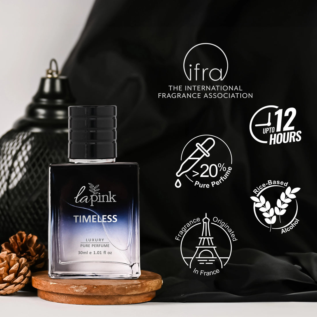Perfume bottle labeled &