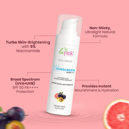 Ideal Bright Sunscreen SPF 50 PA++++ with 5% Niacinamide
